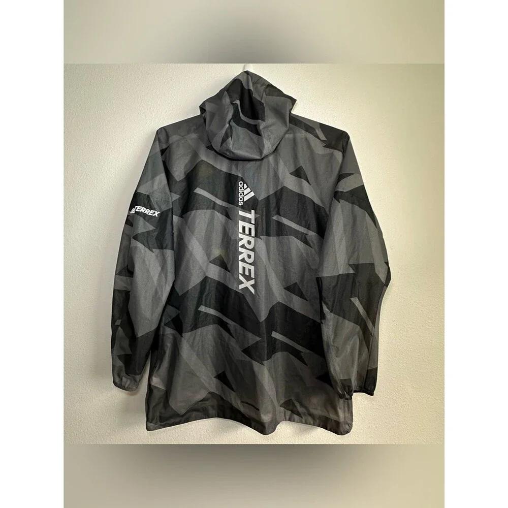 Adidas Terrex AGR Rain Jacket Men’s 2XL Hooded Running Jacket GL1199